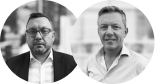 Portrait images Patrick Whelan and Scott Lucas 
