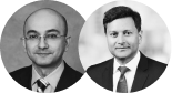 Portrait images Hussein Malik and Asif Mohamed